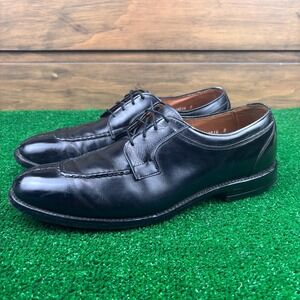 Allen Edmonds Brewster Dress Shoes Men's 10.5B Black Leather Wingtip‎ Split Toe
